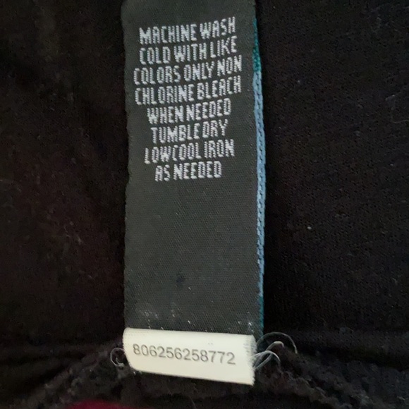 Weavers black top with short kimono sleeves, size M. - Picture 5 of 6